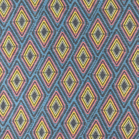 LulaRoe Womens Medium Blue Diamonds Classic T Shirt Scoop Neck Short Sleeve - Picture 8 of 8